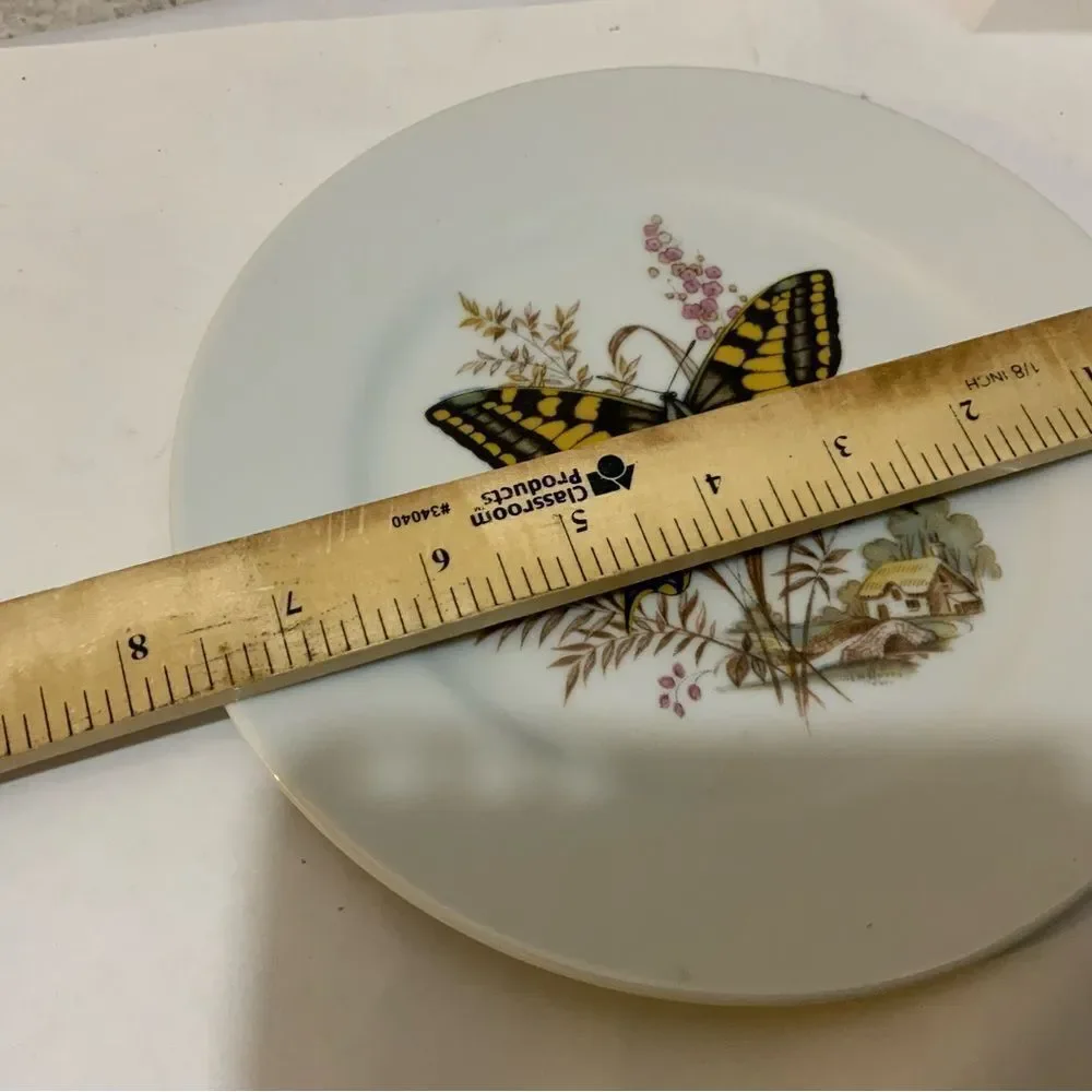 JOSEF KUBA PLATE Butterfly Porcelain Salad JKW Germany G19